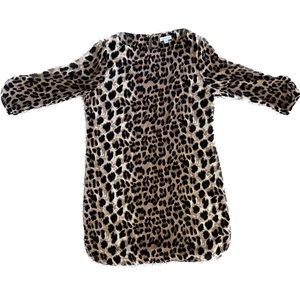Charming Charlie 3/4 sleeve cheetah leopard print dress